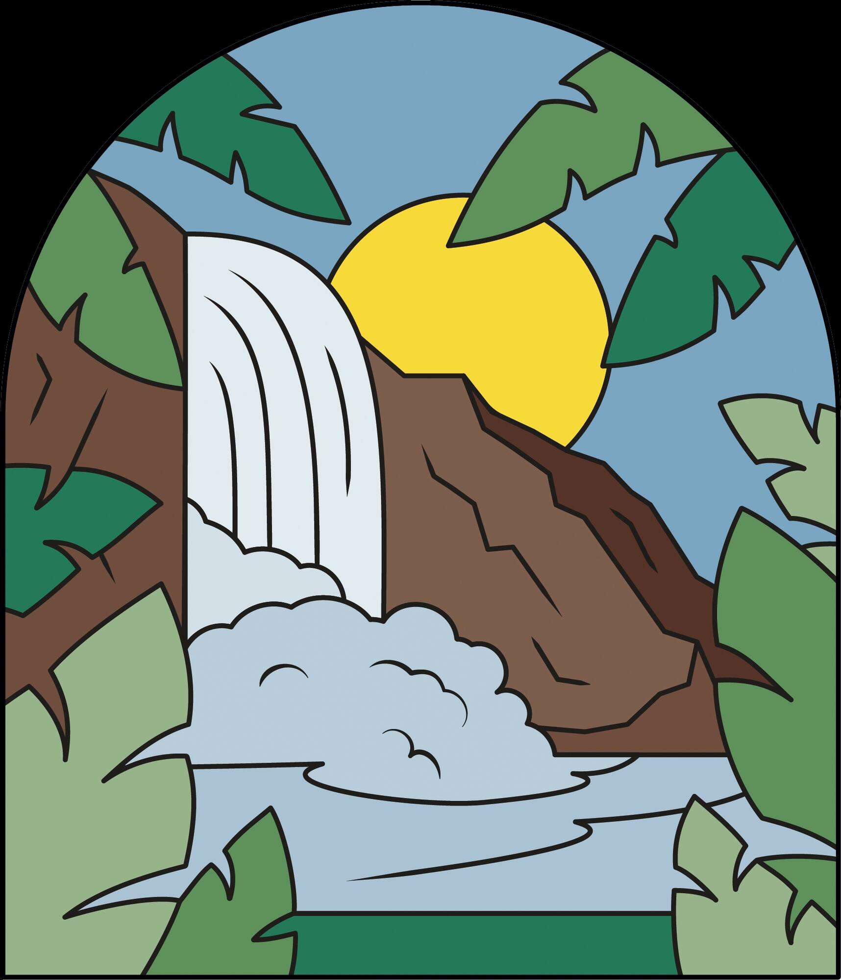 Mini Waterfall Arch Canvas Painting Kit by Craft Smart®